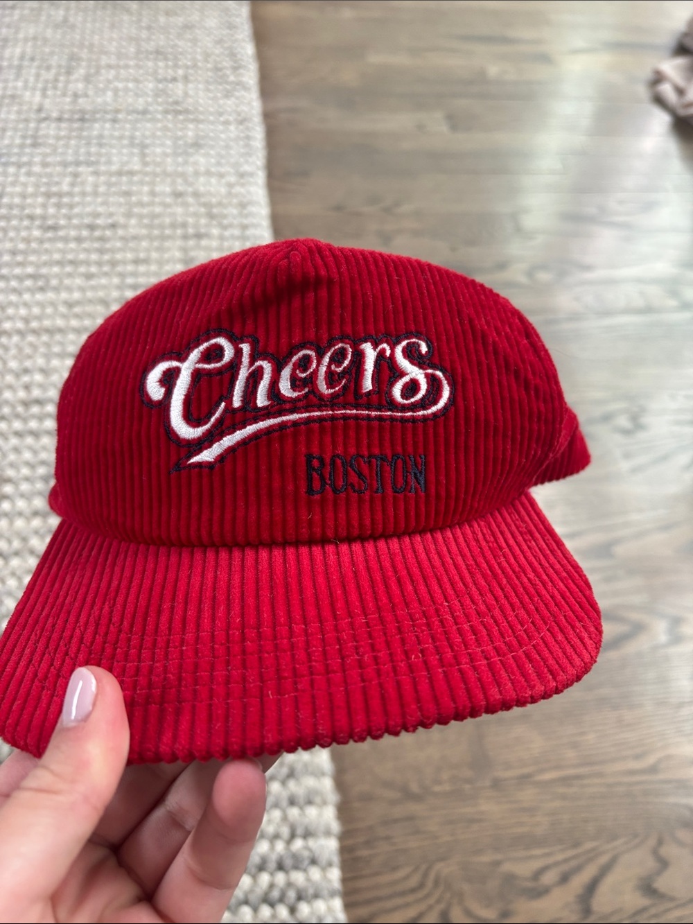 Cheers Boston Red Corduroy Hat